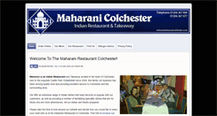 Desktop Screenshot of maharanirestaurantcolchester.co.uk